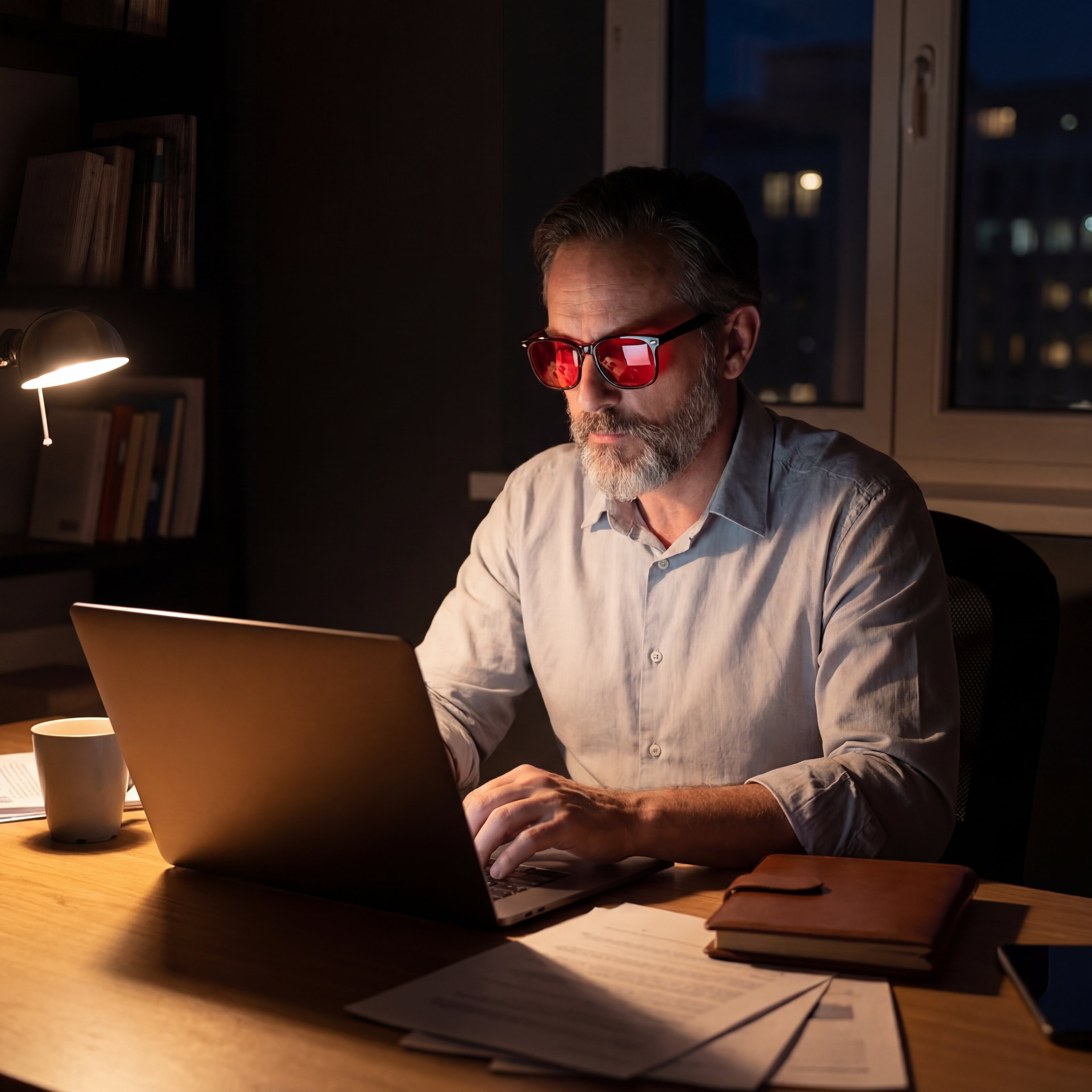 Anti Blue Light Glasses with Red Lenses